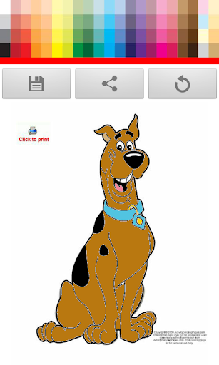 Scooby Dog Coloring Kids