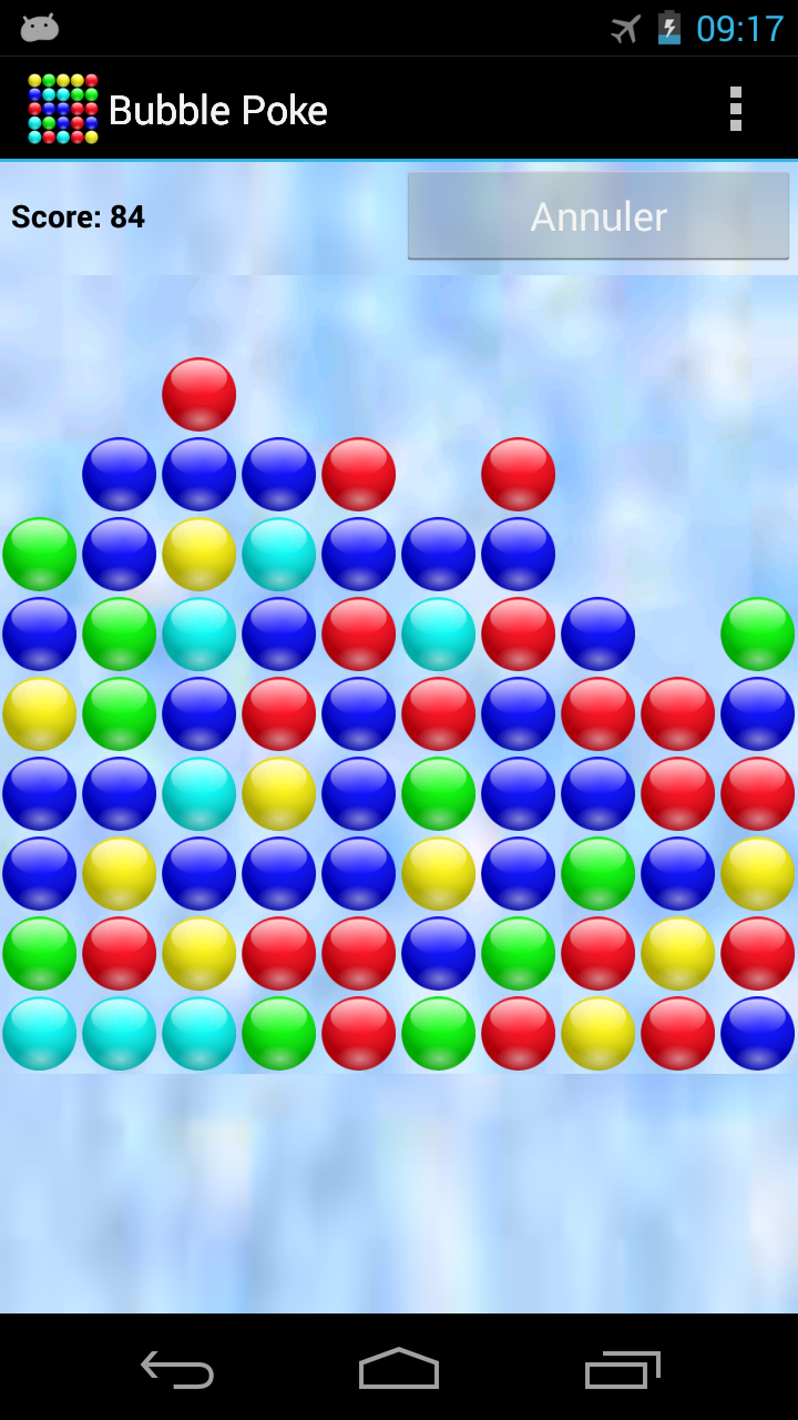 Android application Bubble Poke screenshort