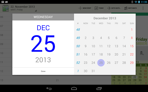 Android APK : aCalendar Calendar & Tasks