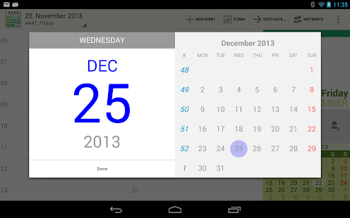 aCalendar+ Android Calendar - screenshot thumbnail