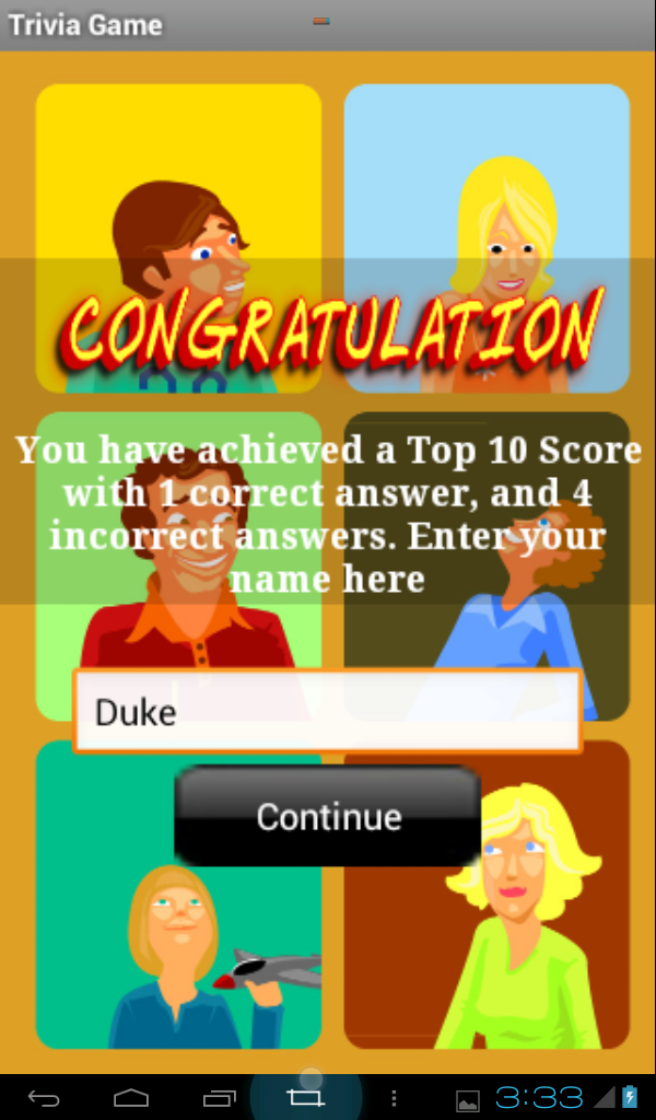 70s Television Trivia Screen 2