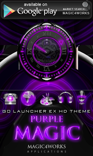 免費下載生活APP|Purple Glow Magic Clock Widget app開箱文|APP開箱王