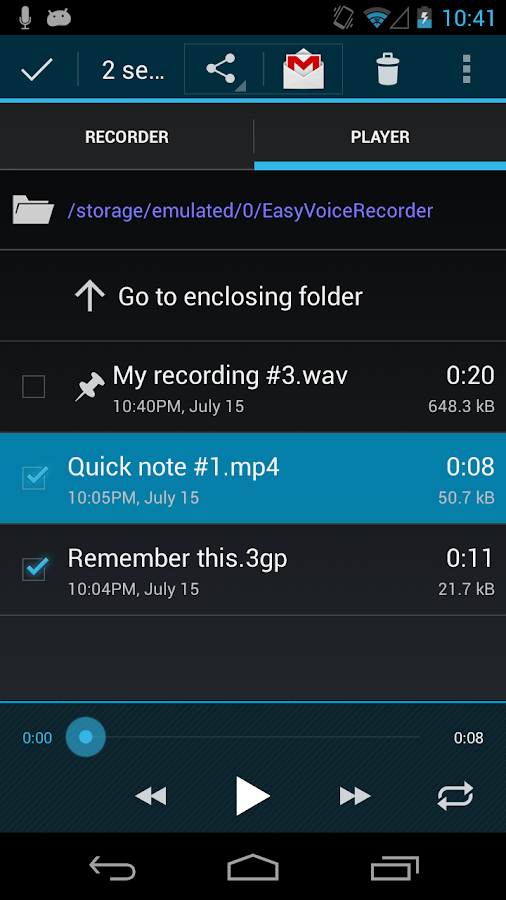 Easy Voice Recorder Pro - screenshot