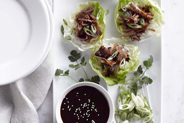 Ginger-Sesame Pork Lettuce Wraps
