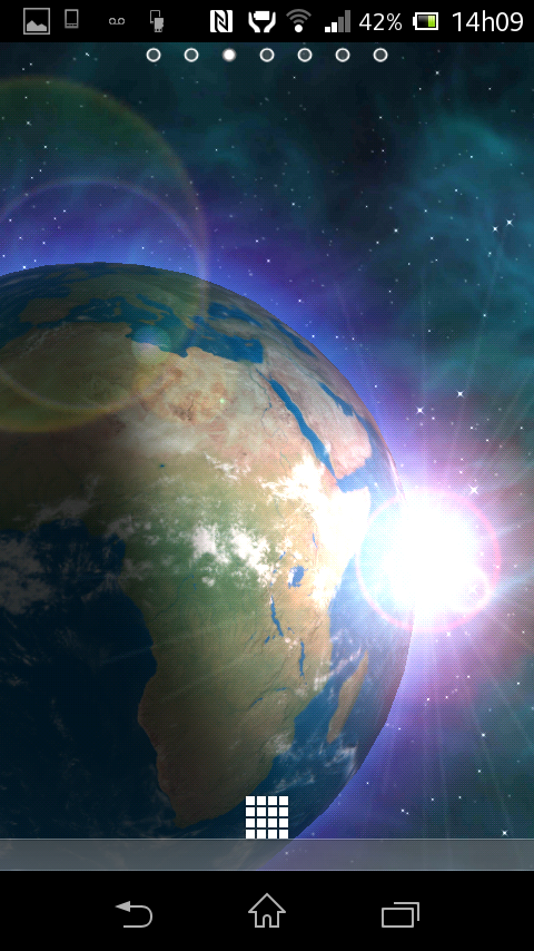 Earth 3D HD Live Wallpaper Screen 2
