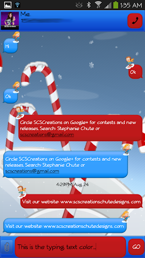 GO SMS - Cool Santa