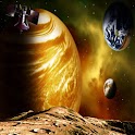 3D Saturn logo