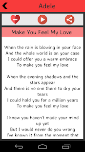 Adele Lyrics Screenshots 0