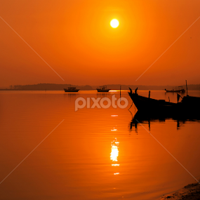 Early Morning at Jubakar, Kelantan by Nazeri Mamat - Landscapes Sunsets & Sunrises