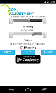 IOP - INTRAOCULAR PRESSURE ADJ