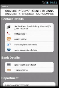 TNEA Android application Screenshots 1