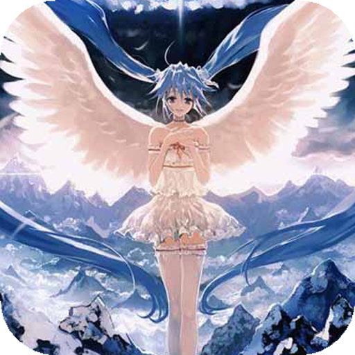 Anime angel among mountains LOGO-APP點子