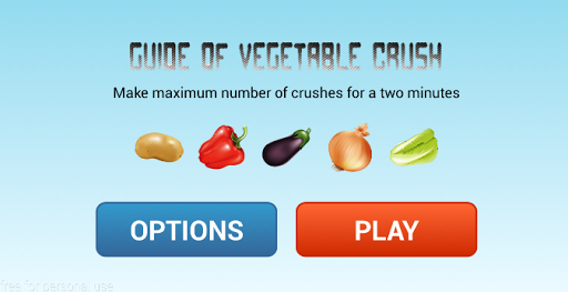 Guide of Vegetable Crush 2015