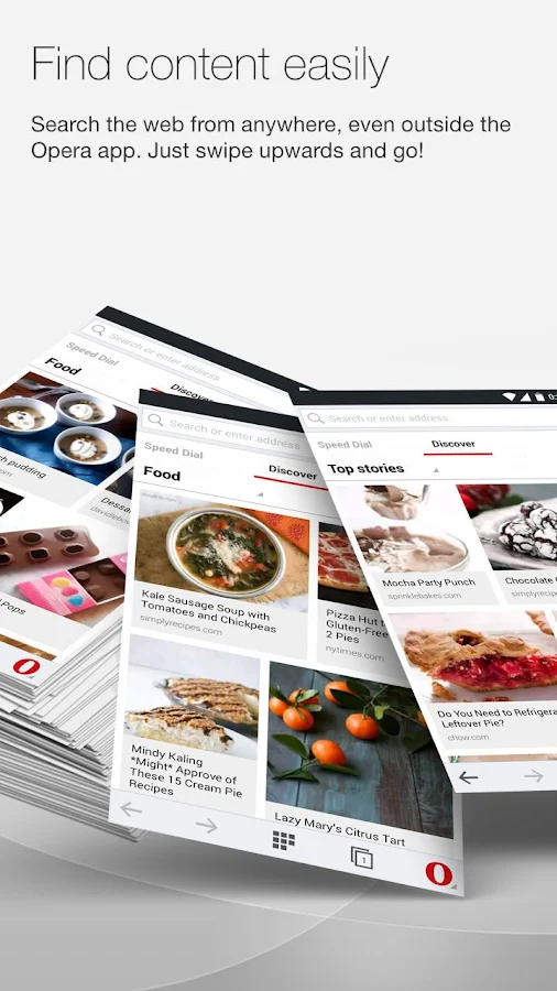 Opera browser for Android - screenshot