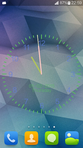 Clock Wallpaper IOS8 Style