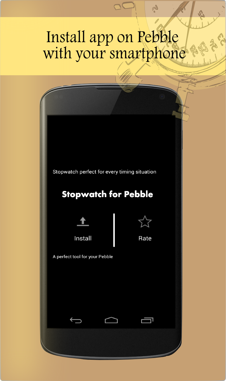 Stopwatch for Pebble Screen 2