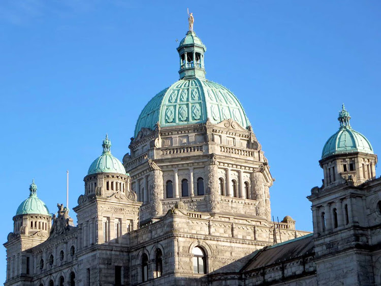 The Parliament building in Victoria, British Columbia.