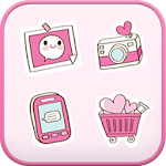 Sweetgirl icon theme Apk