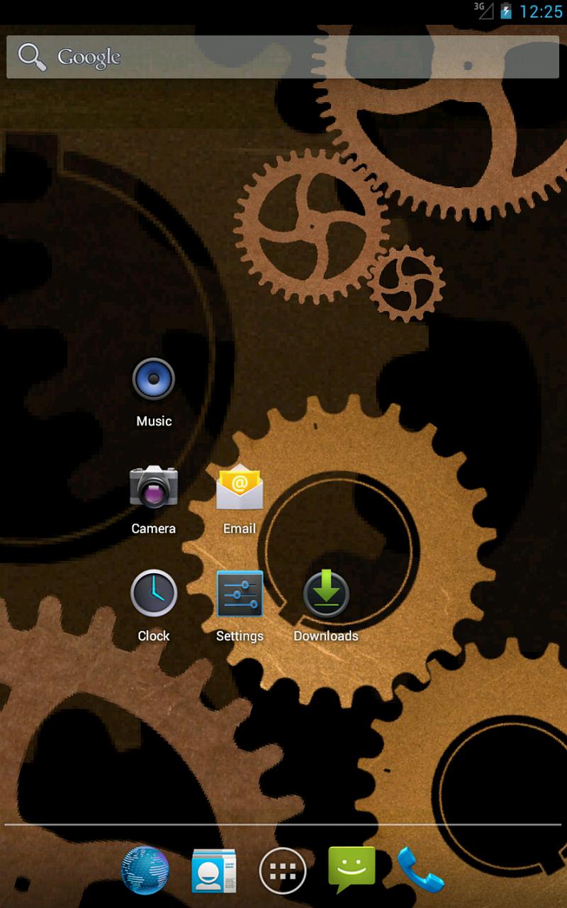 Android application Steampunk Gears Live Wallpaper screenshort