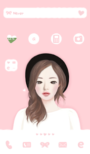 Lovely girl(pink love)dodol Screenshots 0