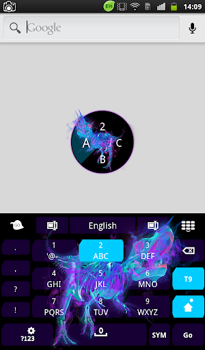 【免費個人化App】Neon T-Rex Keyboard-APP點子