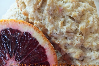 Blood Orange Scones with Orange Glaze