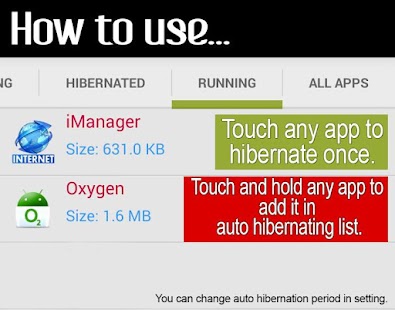 Apps Auto Hibernate : Oxygen