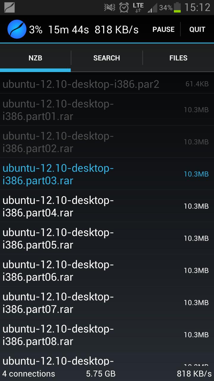 Nzb Leech 1.0 Screen 1