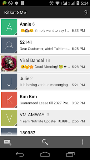 Messaging kitkat 4.4