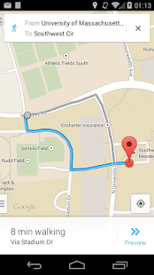 UMass Nav Screenshots 1