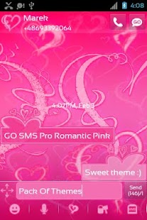 How to mod Romantic Pink Theme for GO SMS lastet apk for bluestacks