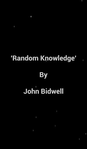 Random Knowledge