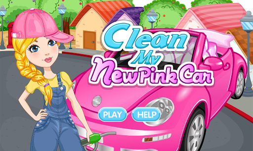 Clean my pink new car