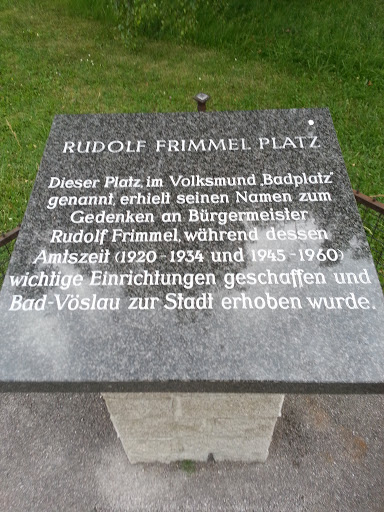 Rudolf Frimmel Platz