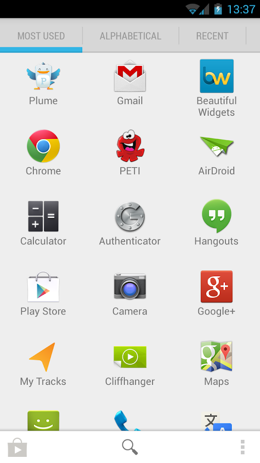 Quad Drawer, quick app drawer - screenshot