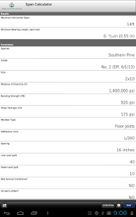 AWC Span Calc