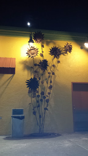 Steel Sunflower Sculptures