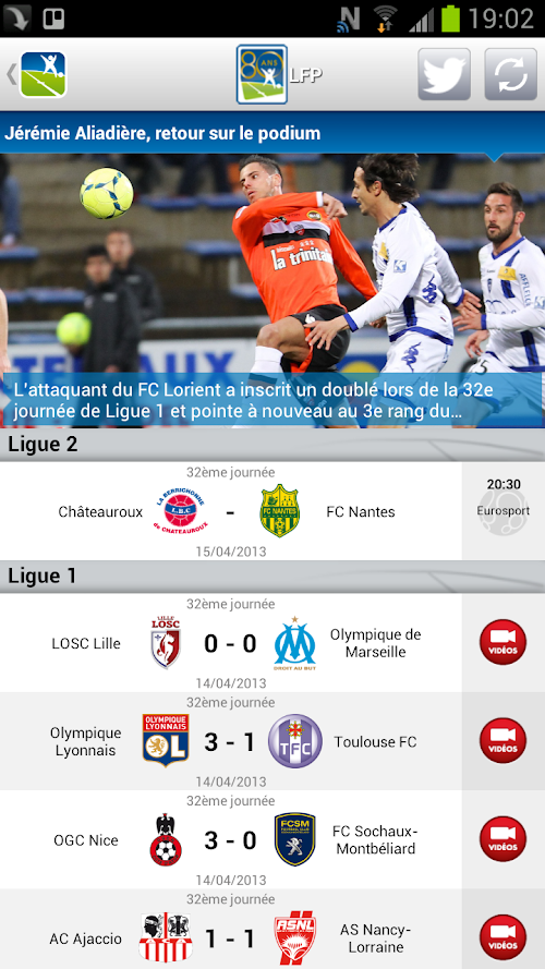 Android application LFP (Officiel) screenshort