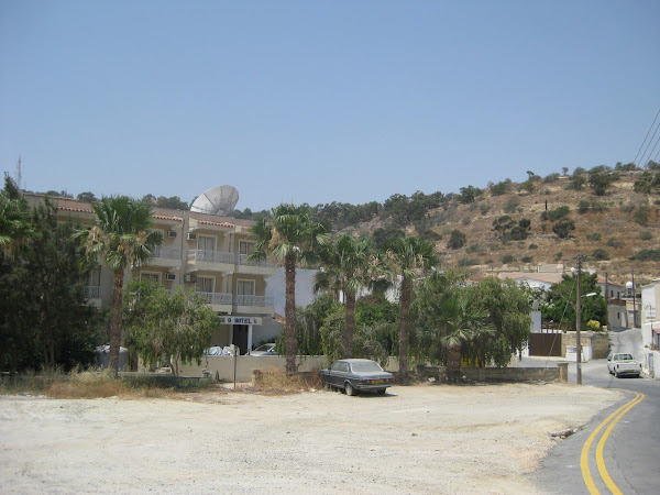 Cyprus is very arid, but being in the middle of the Mediterranean it still gets some fluffy clouds and has a comfortable humidity.