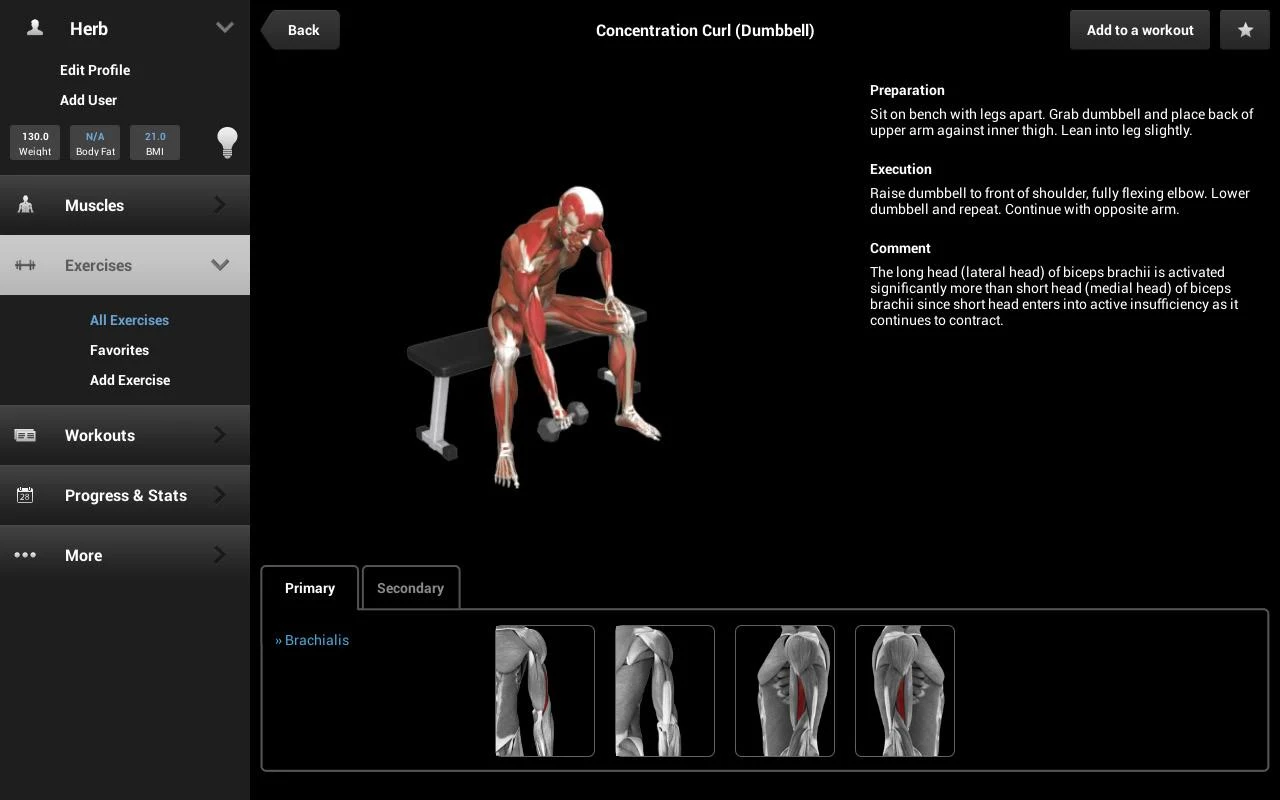    iMuscle 2- screenshot  