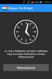 Hungarian Clock widget poster 2