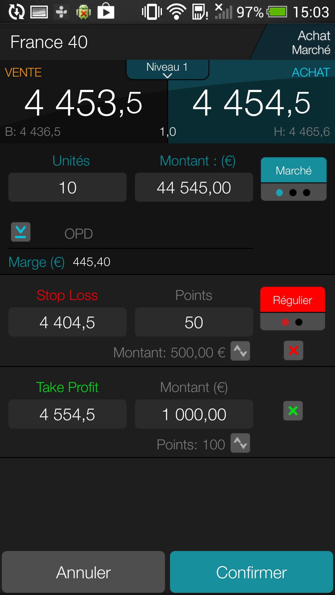 Android application CMC: Trading App screenshort