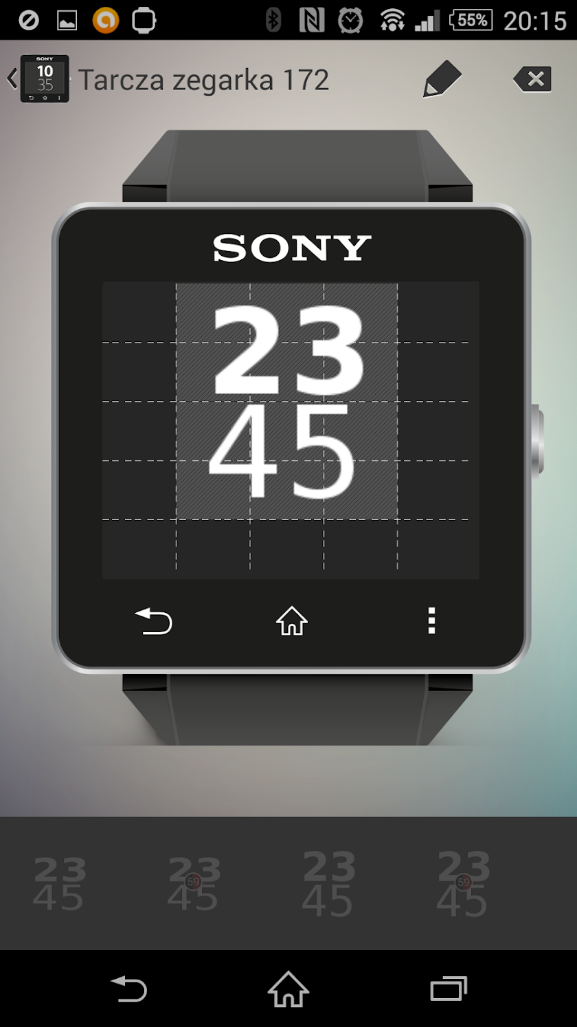 Digital Widgets Set Sony SW2 Screen 2