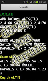 Döviz Son Durum poster 2