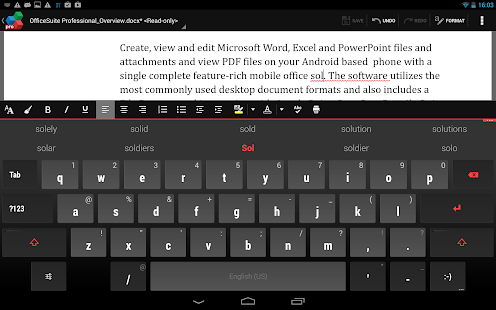 QuickWrite Keyboard Trial - screenshot thumbnail