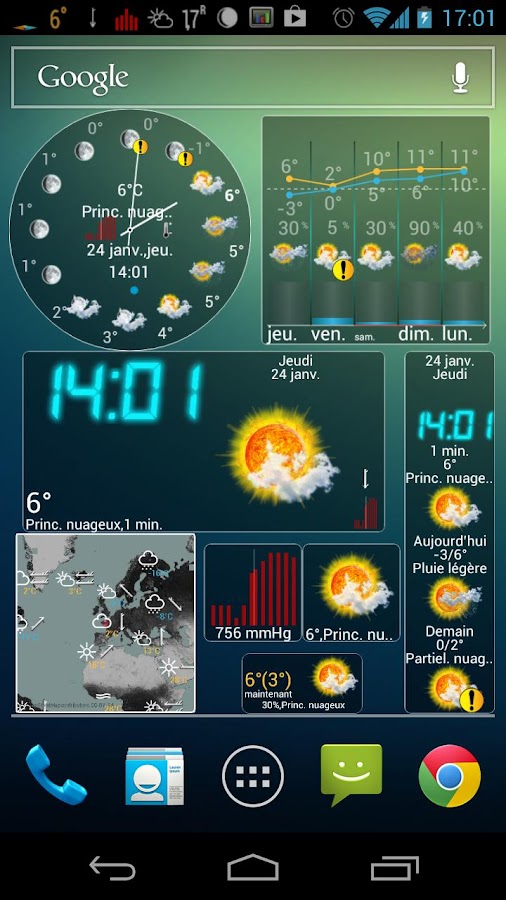   eWeather HD: Météo, Baromètre – Capture d'écran 