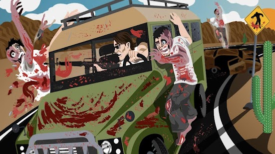 بازی رانندگی با زامبی Drive with Zombies 3D ویژه اندروید