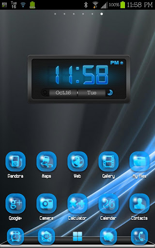 THEME - Glow Blue ICS