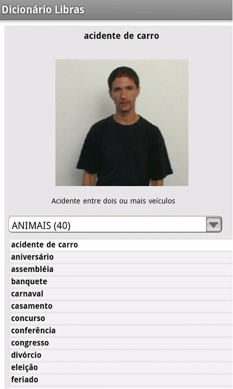 Dicionário Libras - screenshot