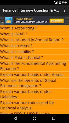 Finance Interview Question Ans